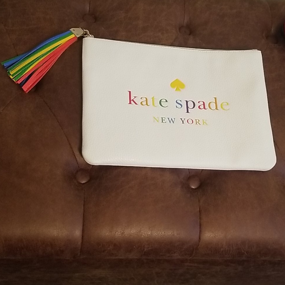 Kourtney Rainbow Logo Tassell Pouch